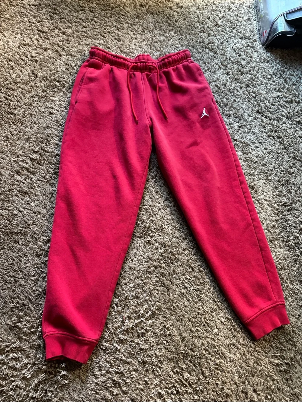Jordan Red Fleece Jogger Pants